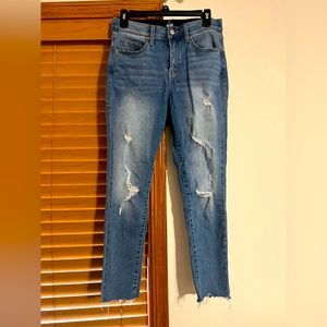 LuLaroe Distressed Skinny Jeans sz 28. Paid $70.
